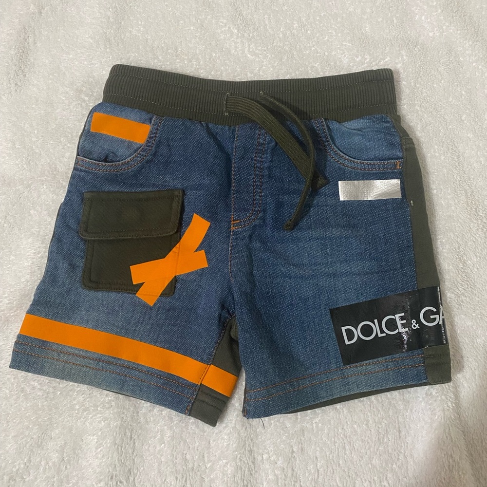 Dolce & Gabbana baby boy denim Army shorts 12-18months